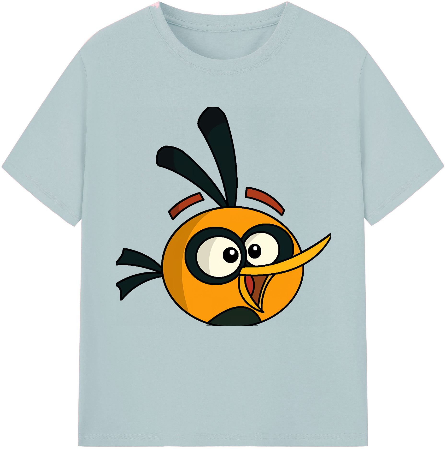 （画像用） Angry Birds アングリーバード 綿100％半袖Tシャツ（フロントプリント）